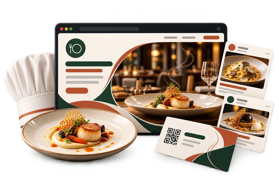حزمة حضور رقمي لمطعم